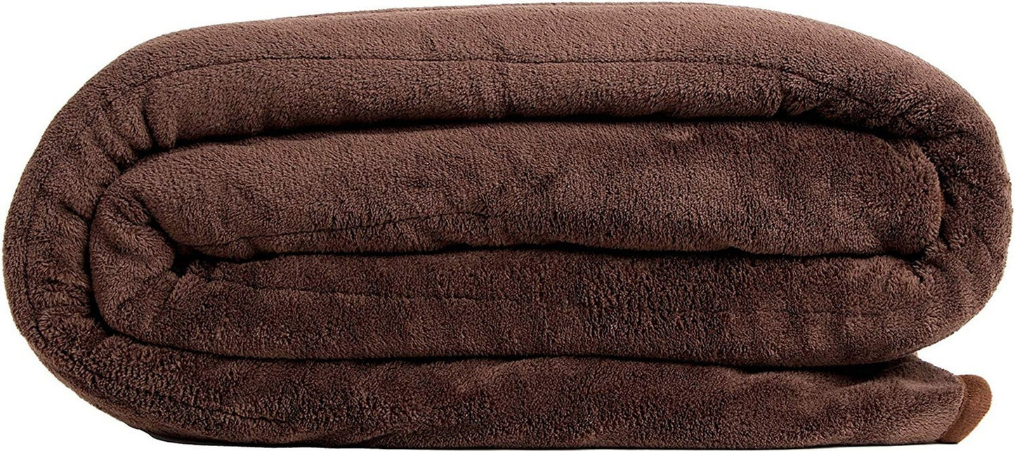 Homefront Heated Throw Electric over Bed Blanket XL Luxurious Fleece Washable