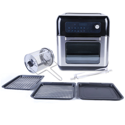 UTEN 10L 1500W Air Fryer Low Fat Healthy Cooker Oil Free Fry Oven Frying Chip XL