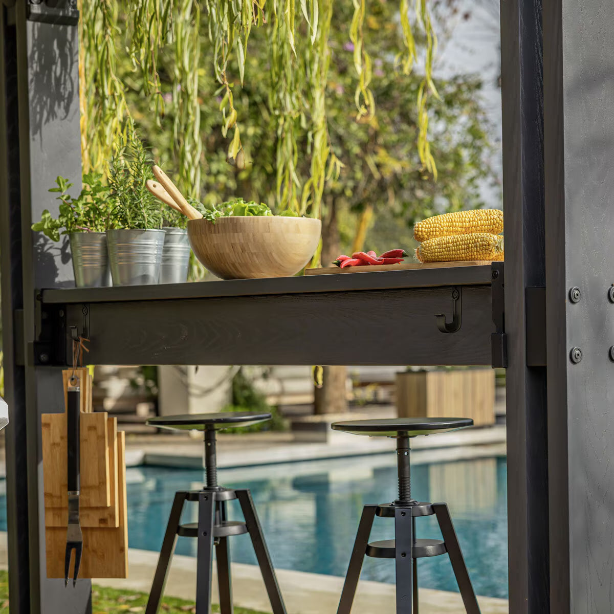 Grill Gazebo 8Ft 1" X 6Ft 7" (2.47 X 2M)