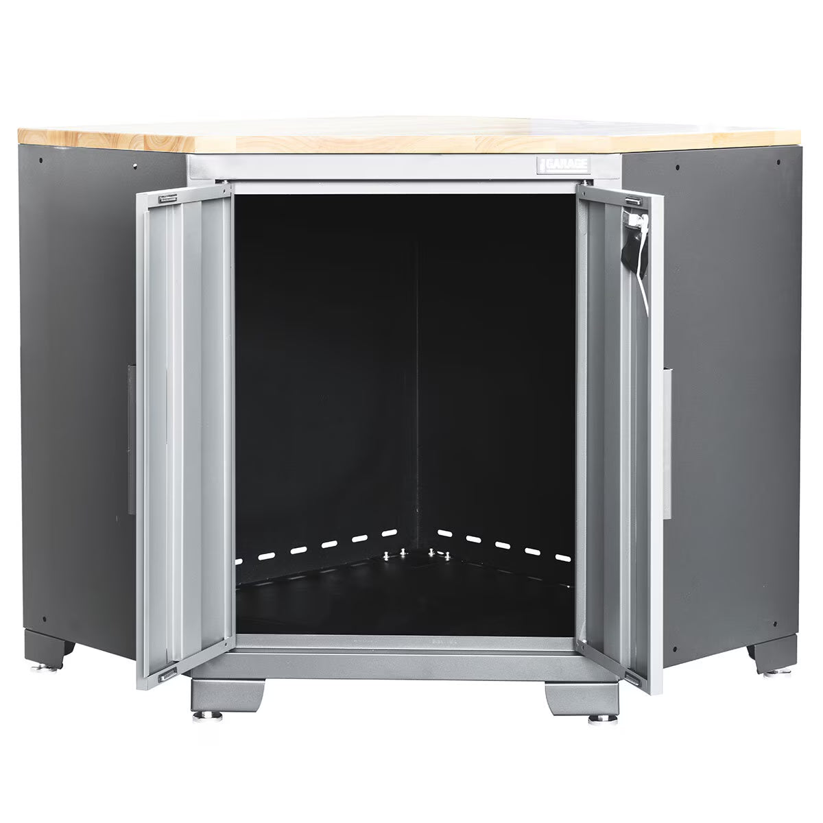 Professional 24 Gauge Steel 7 Piece Garage Corner Cabinet Set