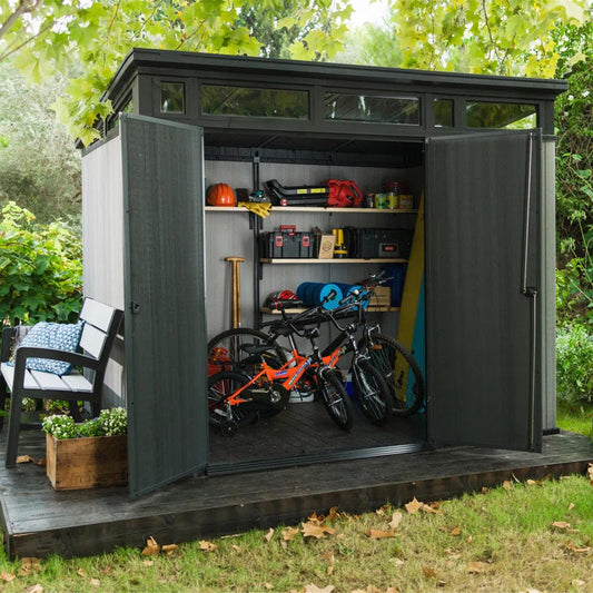 Artisan Steel-Reinforced Outdoor Garden Shed