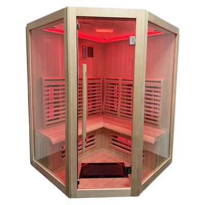 Insignia Luxury 4 Person Far Infrared Quadrant Indoor Sauna