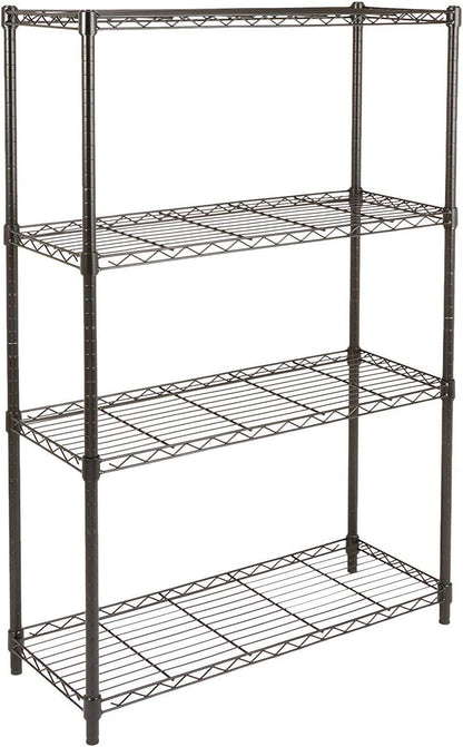 4-Shelf Storage Unit with Height Adjustable Shelves