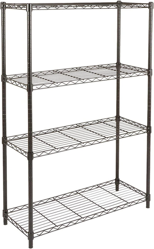 4-Shelf Storage Unit with Height Adjustable Shelves
