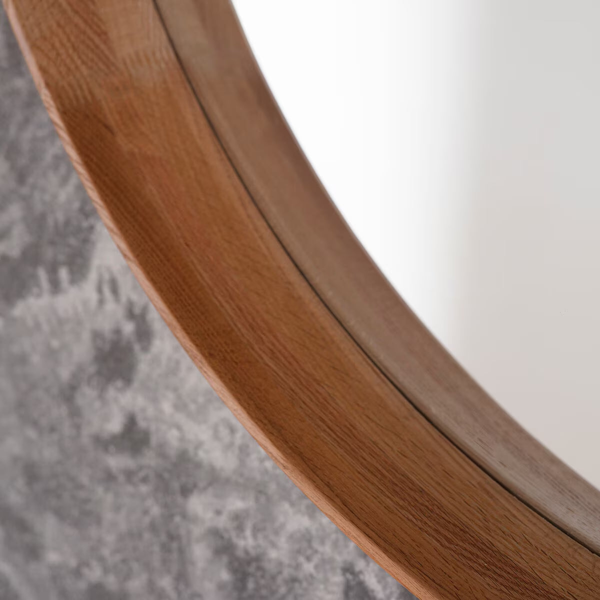 Keaton Oak round Mirror, 100Cm