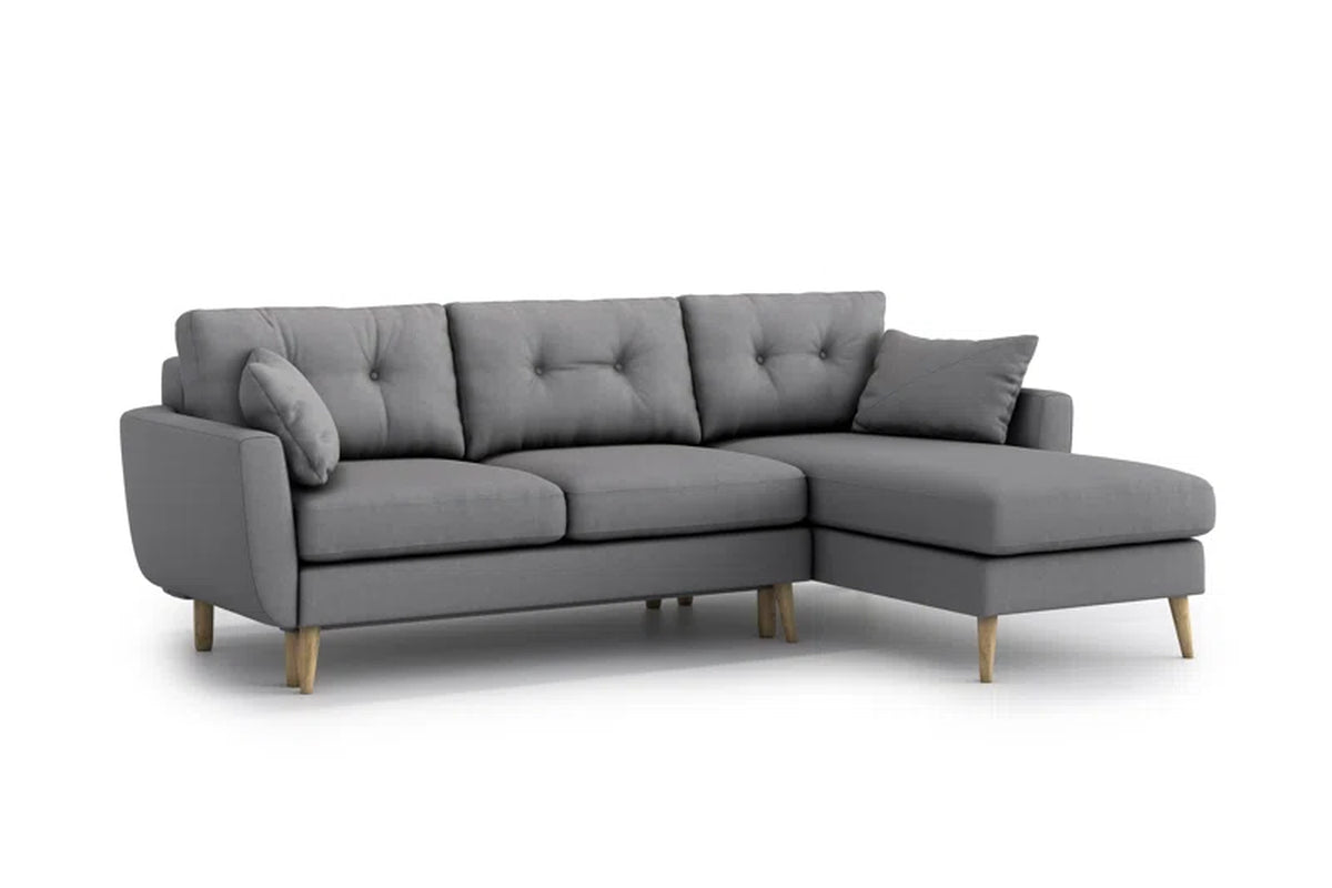Nealon Reversible Corner Sofa Bed with Convertible Functionality