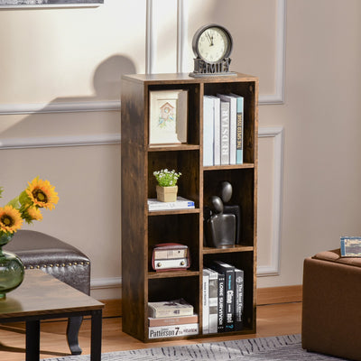 Bookcase Modern Bookshelf Cabinet for Home Office Rustic Brown
