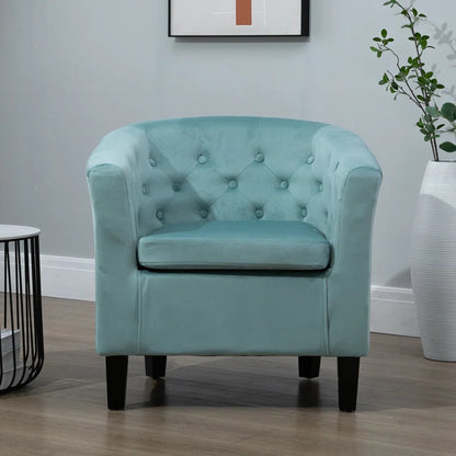 Tarbes Velvet Upholstered Barrel Chair