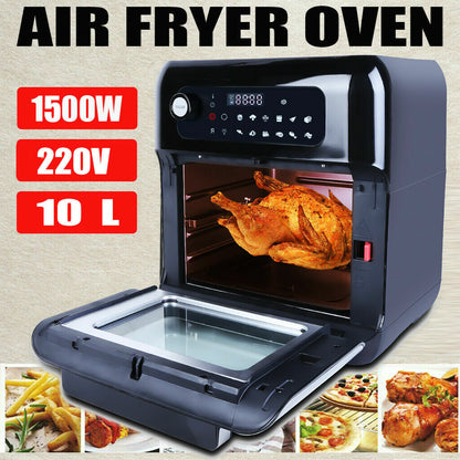 UTEN 10L 1500W Air Fryer Low Fat Healthy Cooker Oil Free Fry Oven Frying Chip XL