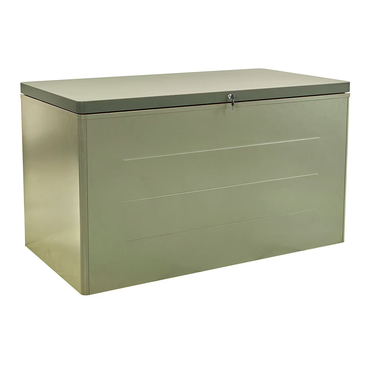 5Ft 2" X 2Ft 8" (1.6 X 0.8M) 1,200 Litre Steel Deck Box in Green