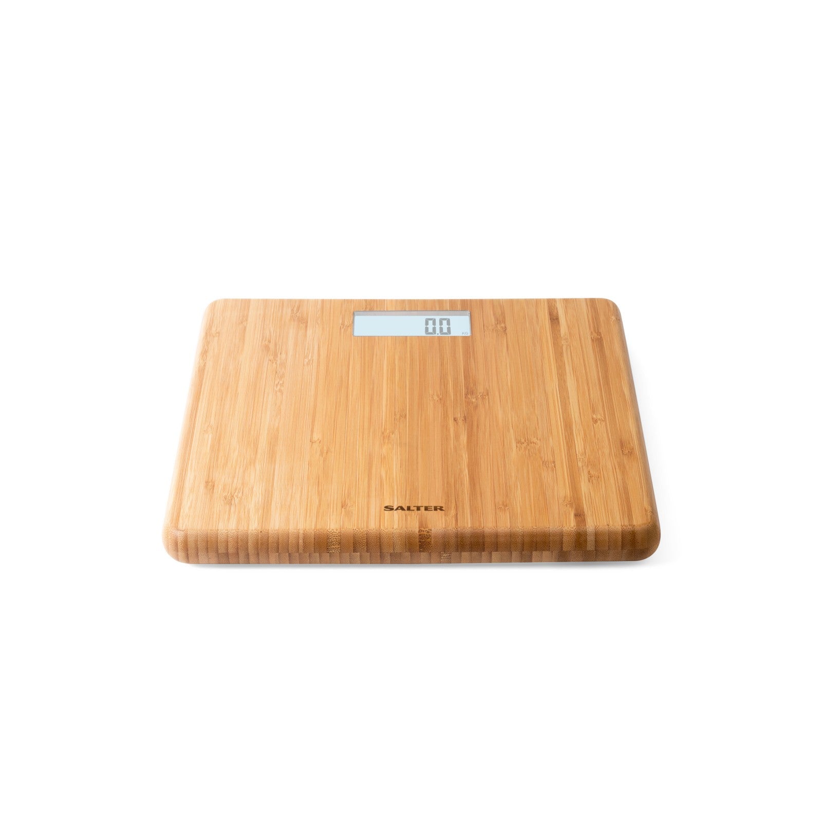 Salter Digital Bathroom Scale FSC Eco Bamboo Platform USB Rechargeable Design