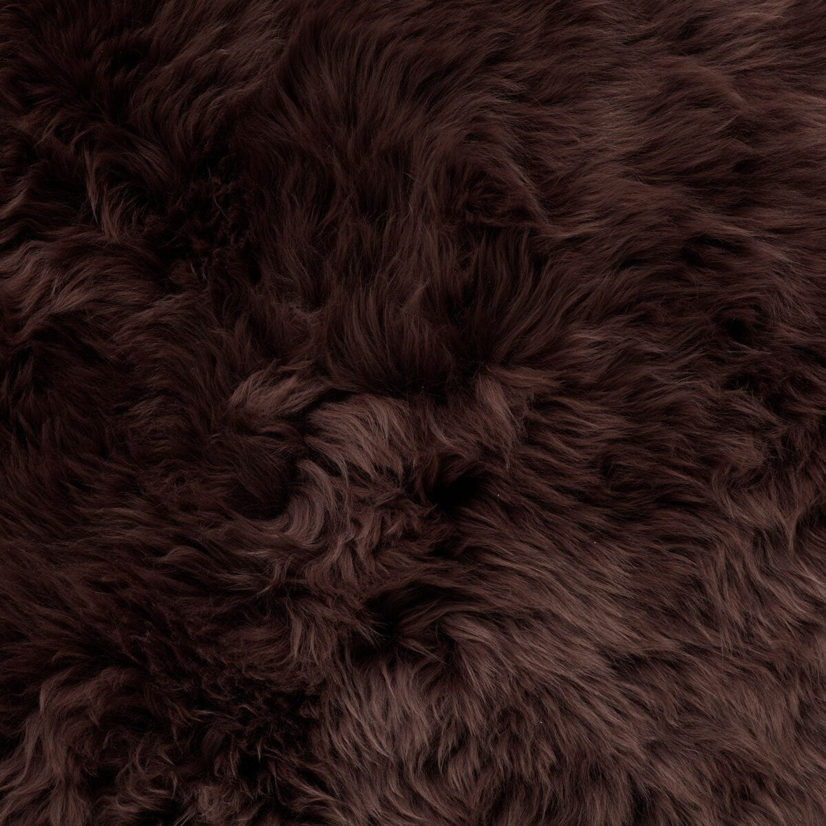 Single Sided Sheepskin Cushion, 35 X 35Cm in Brown
