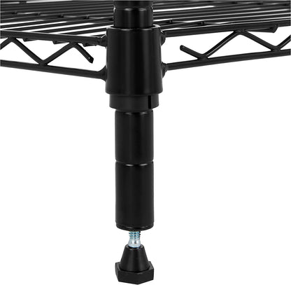 4-Shelf Storage Unit with Height Adjustable Shelves