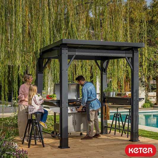 Grill Gazebo 8Ft 1" X 6Ft 7" (2.47 X 2M)