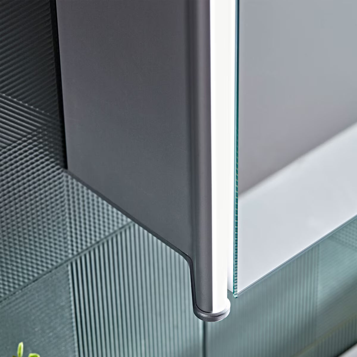 Endure 2 Door Mirror Cabinet, 65 X 65 X 13.6 Cm