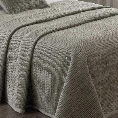 Brooklands Silver Quilted King Bedspread, 240 X 250 Cm