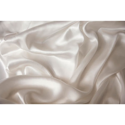 100% Mulberry Silk Ivory Duvet Cover in Double