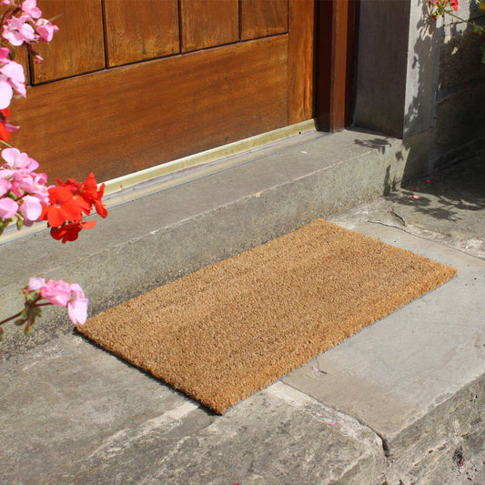Manor Natural Coir Latex-Backed Door Mat, 40 X 70Cm - 2 Pack