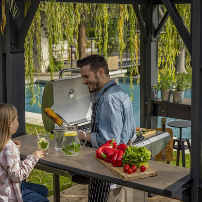 Grill Gazebo 8Ft 1" X 6Ft 7" (2.47 X 2M)
