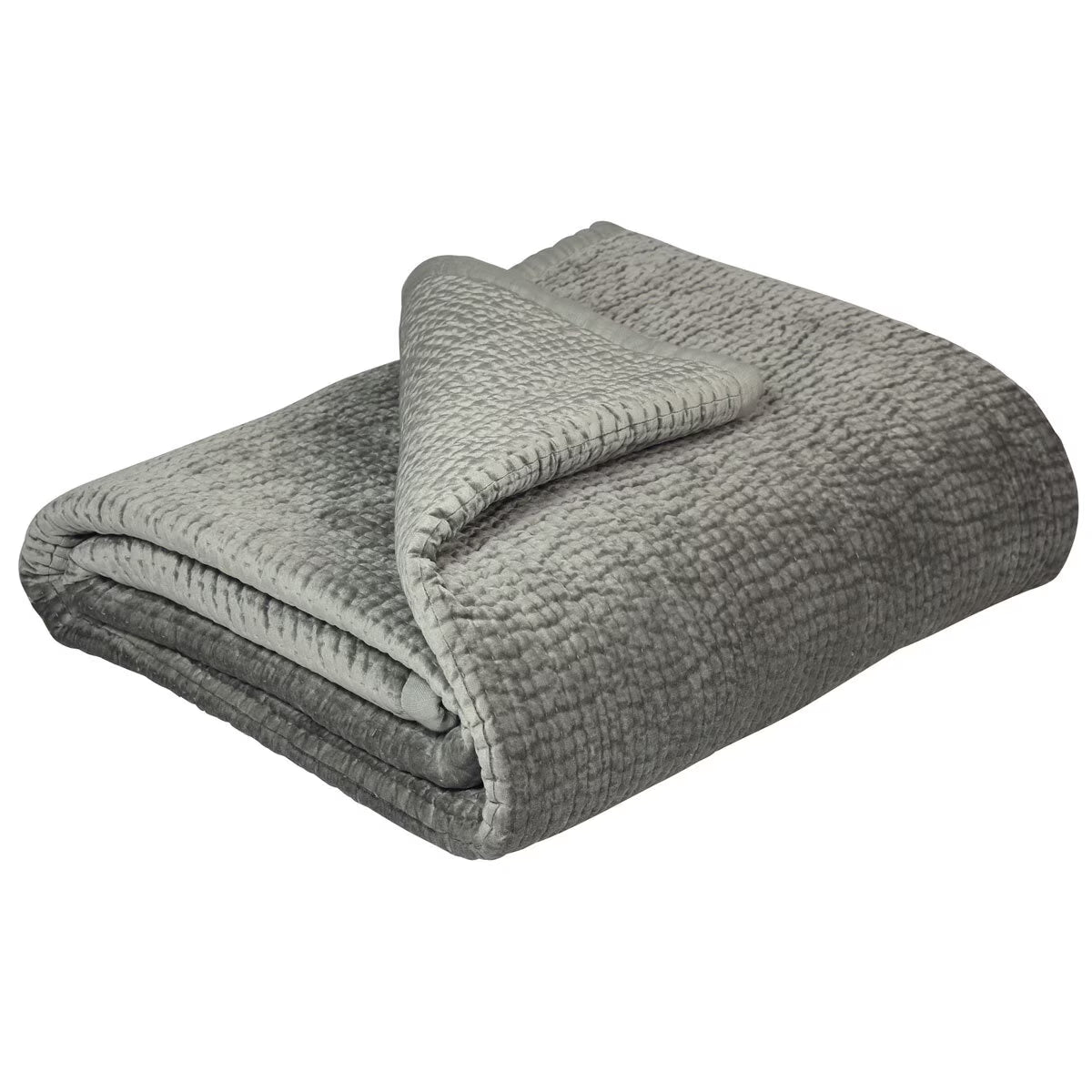 Brooklands Silver Quilted King Bedspread, 240 X 250 Cm