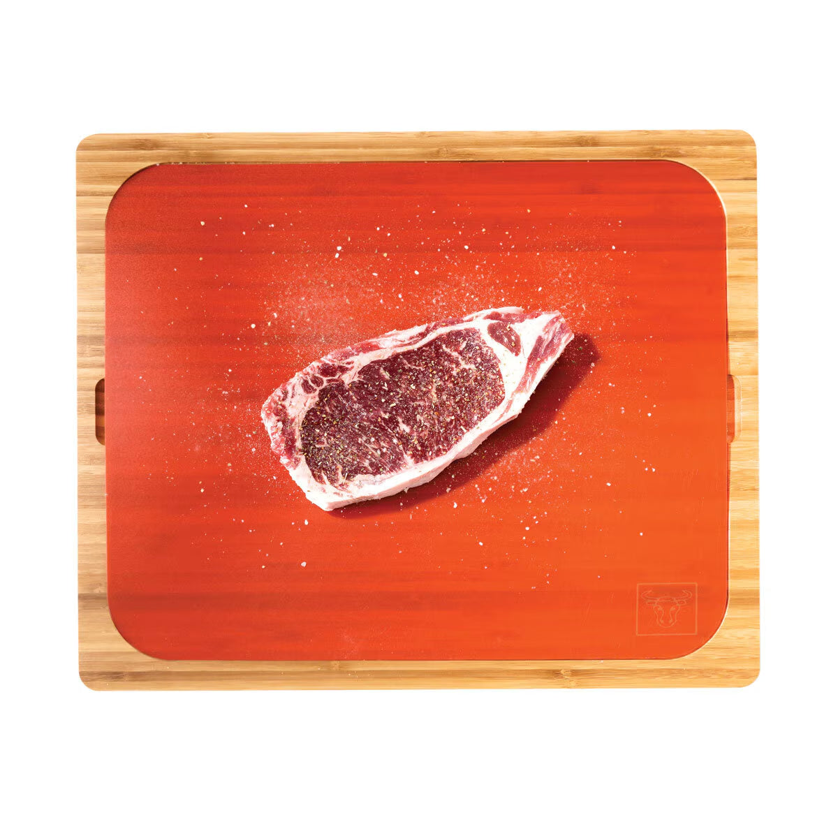 Bamboo Cutting Board with 7 Colour Coded Chopping Mats