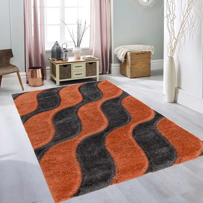 Ajka Geometric Machine Tufted Shag 160Cm X 230Cm Indoor / Outdoor Area Rug