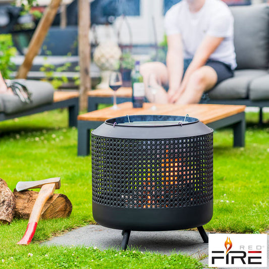  Wood Burning Fire Basket + BBQ Grill