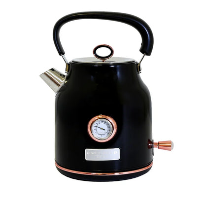 Black and Rose Gold Kettle and Toaster Set